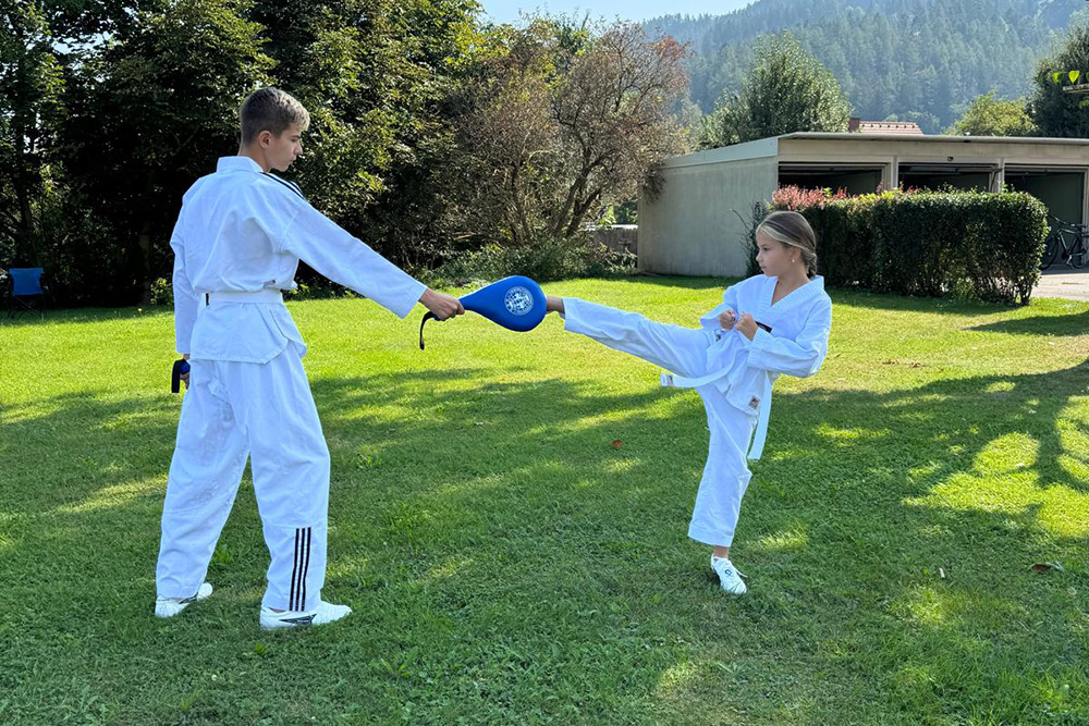 Kinder beim Taekwondo