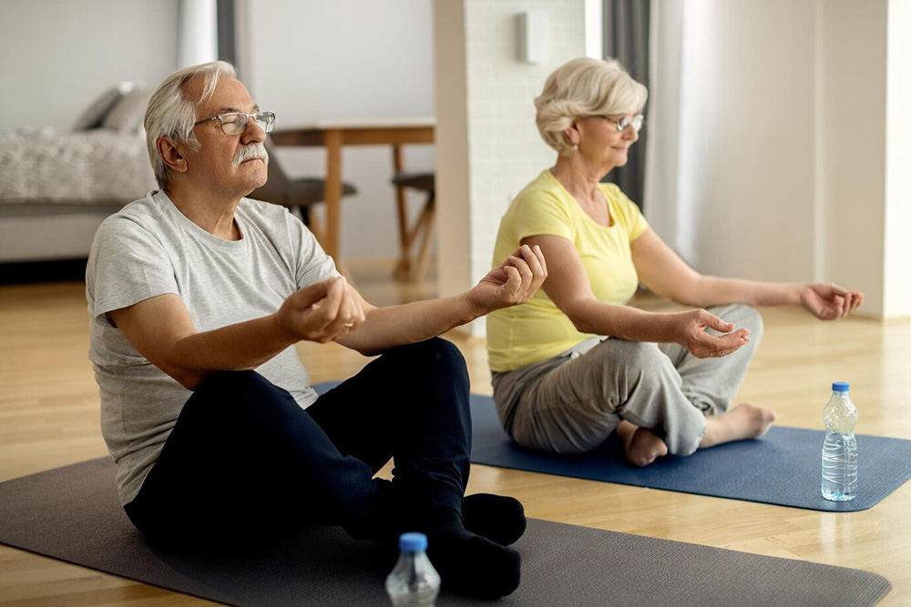 Yoga Auf Der Matte